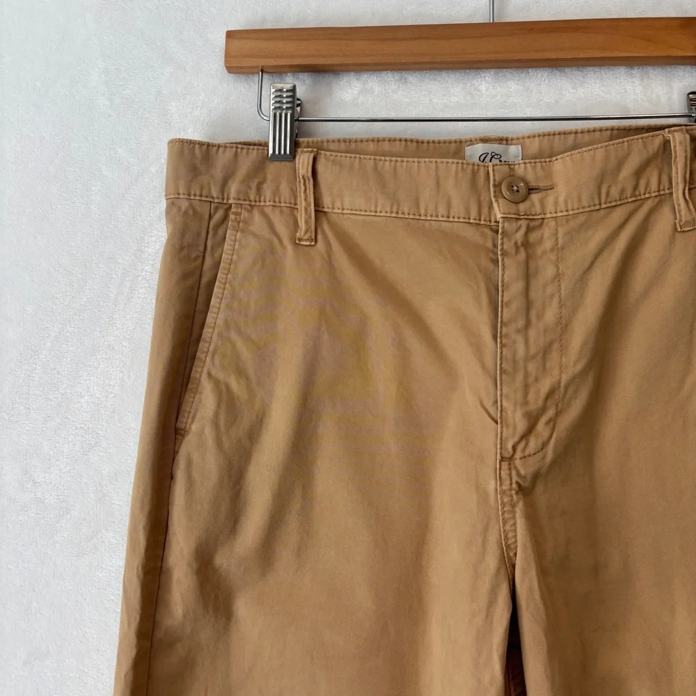 J Crew womens tan casual straight leg Slouchy boyfriend chino pant size 29 AV253